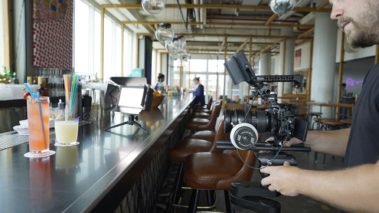 Travel Channel, Man v. NYC, Behind the Scenes, Casey Webb from man vs food and Vivian Chan from food network battle it out to see who knows NYC best. Branded content.Production services, original content, filming and editing, CaveLight Films. Mr. Purple restaurant. Fun bar in NYC and drinks.